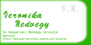 veronika medvegy business card